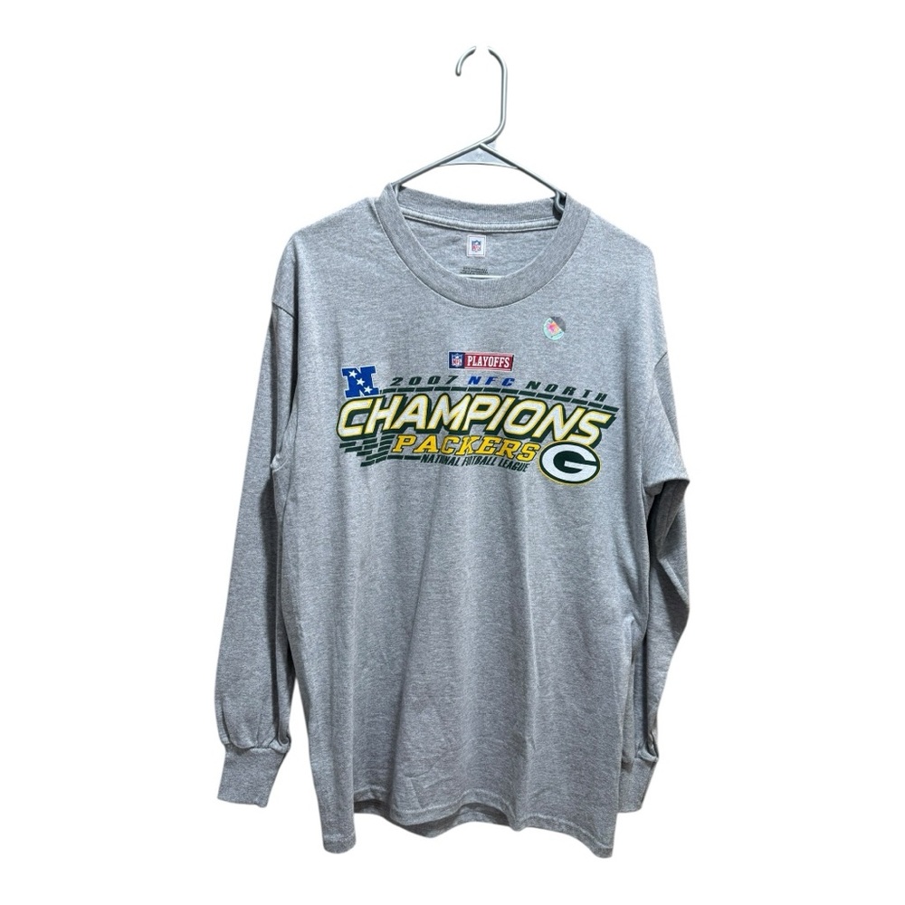 NFL Green Bay Packers 2007 NFC North Champions Long Sleeve T-Shirt Size M NWOT